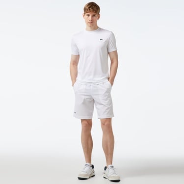  Lacoste Ultra Dry Erkek Beyaz Tenis Şortu