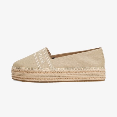  Tommy Hilfiger Denim Platform Kadın Bej Espadril