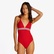 Tommy Hilfiger Triangle One Piece Kadın Lacivert Mayo