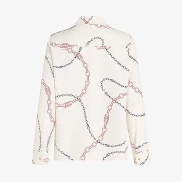  Tommy Hilfiger Soft Viscose Regular Kadın Beyaz Gömlek