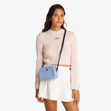  Tommy Hilfiger Ess Must Denim Kadın Lacivert El Çantası