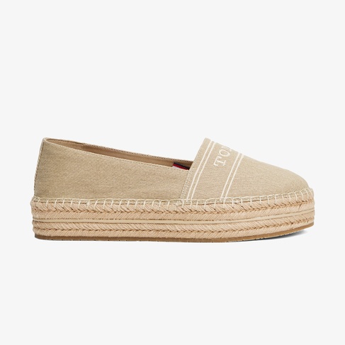 Tommy Hilfiger Denim Platform Kadın Bej Espadril