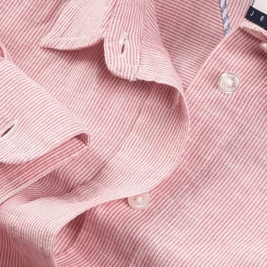  Tommy Jeans Relax Linen Kadın Pembe Gömlek
