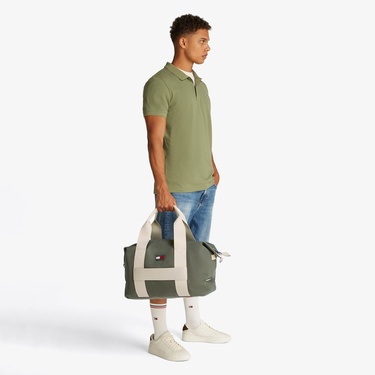  Tommy Hilfiger Retro Cool Duffle Erkek Yeşil Spor Çantası