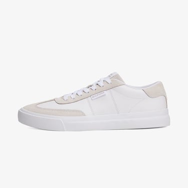  Tommy Hilfiger Cupset Leather Summer Erkek Beyaz Sneaker