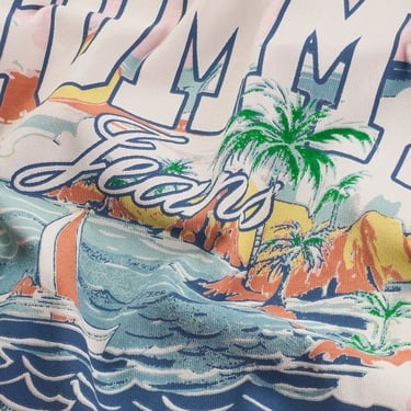  Tommy Jeans Relax Arch Sailing Erkek Pembe T-Shirt