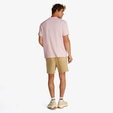  Tommy Jeans Relax Arch Sailing Erkek Pembe T-Shirt