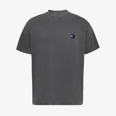  Tommy Jeans Relax Label Erkek Gri T-Shirt