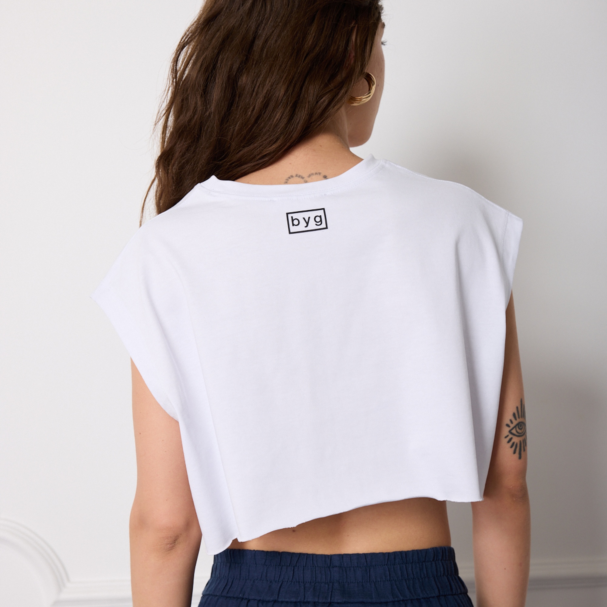 Baskılı Crop Tshirt