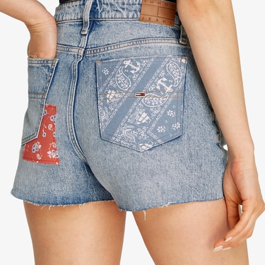  Tommy Hilfiger Hot Bi6114 Kadın Mavi Şort