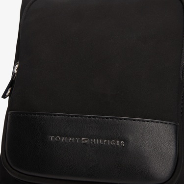  Tommy Hilfiger Business Nylon Mini Crossover Erkek Siyah El Çantası