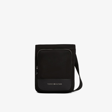  Tommy Hilfiger Business Nylon Mini Crossover Erkek Siyah El Çantası