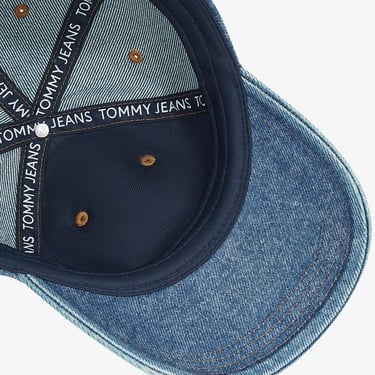  Tommy Hilfiger Heritage Mid Denim Erkek Mavi Şapka