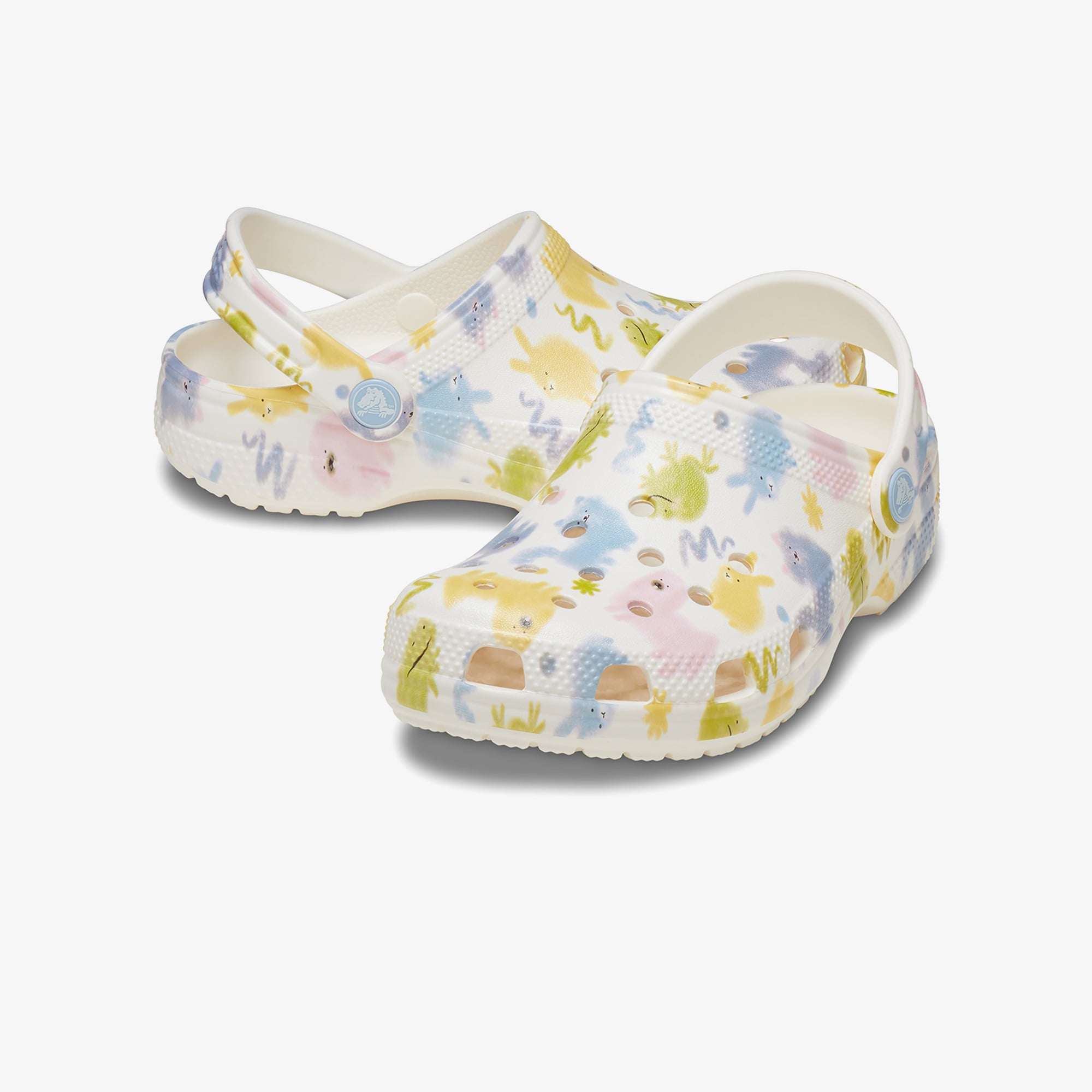 Crocs Crocs Classic Pastel Pets Clog Çocuk Beyaz Terlik Sandalet & Terlik | FashFed Beyaz - 5. görsel