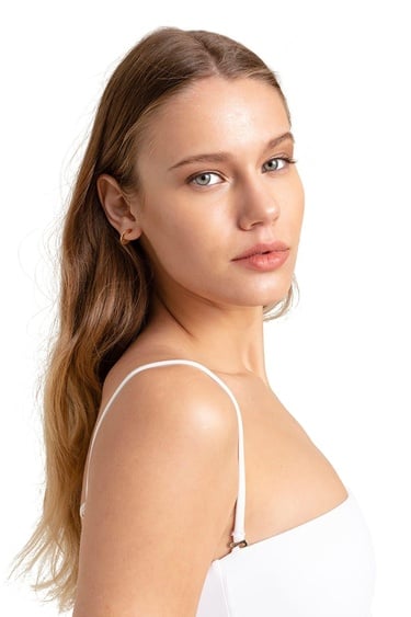  Movom Indira Tube Top Kadın Bikini Takım Siyah & Beyaz