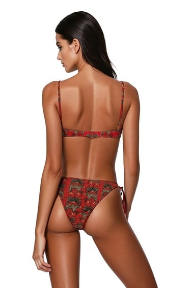  Movom Carmen Underwire Shell Kadın Bikini Takım Kırmızı