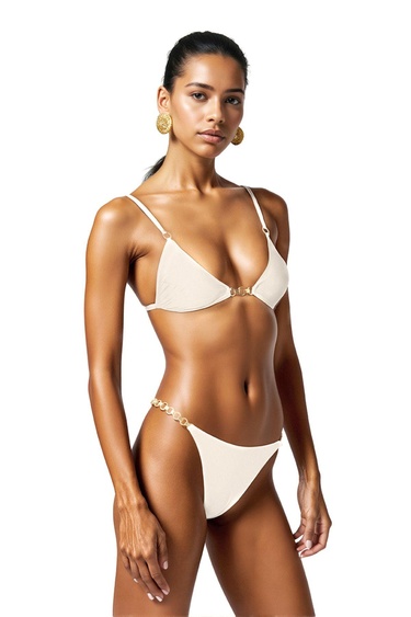  Movom Lyra Triangle Kadın Bikini Takım Beyaz