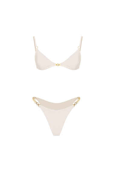  Movom Lyra Triangle Kadın Bikini Takım Beyaz