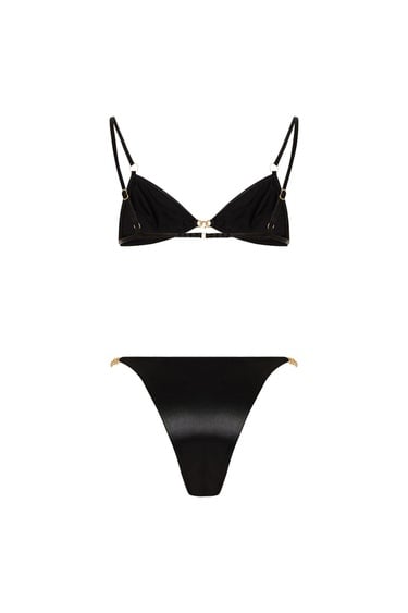  Movom Noir Triangle Kadın Bikini Takım Siyah