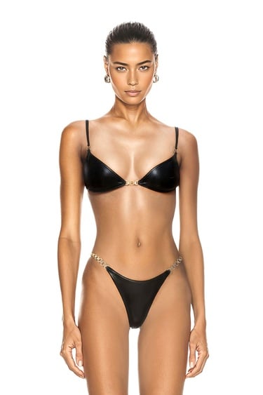  Movom Noir Triangle Kadın Bikini Takım Siyah