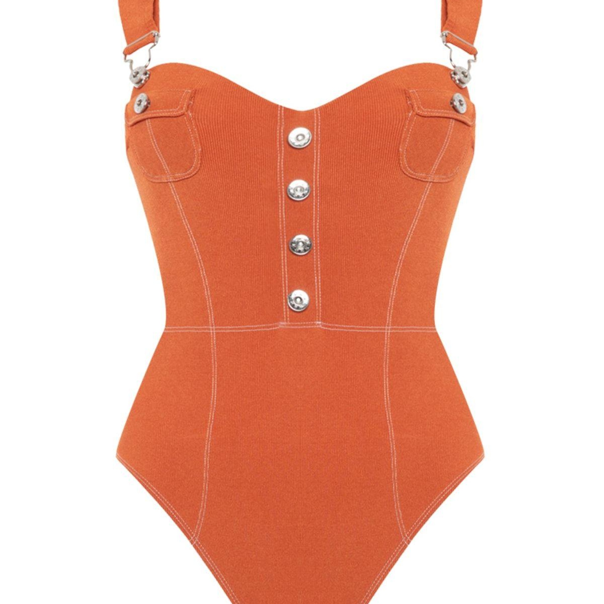 Movom Dune Salopette Mayo Kadın Turuncu