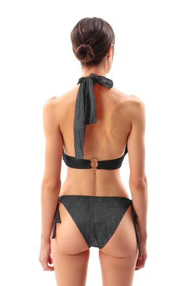  Movom Lümen Criss Cross Kadın Bikini Takım Siyah