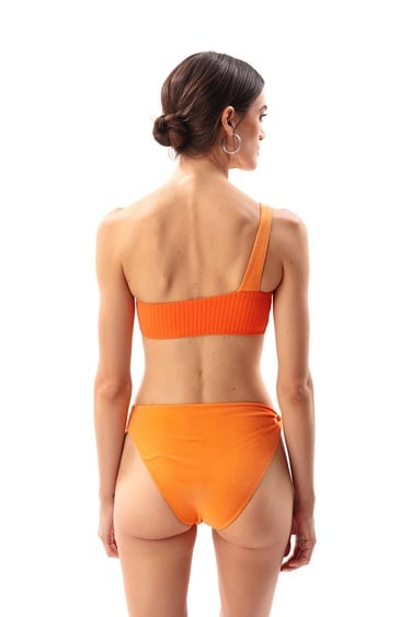  Movom Howl One Shoulder Kadın Bikini Takım Turuncu