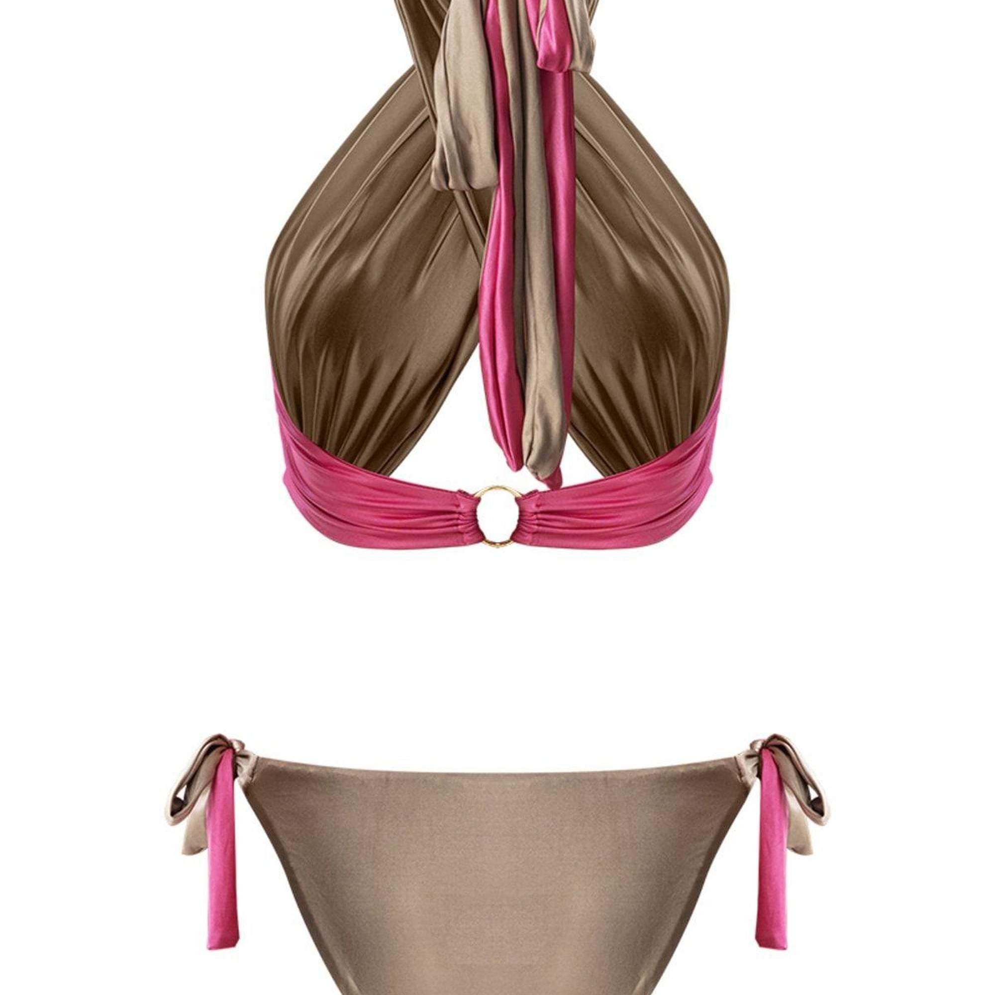 Movom Zuni Criss Cross Kadın Bikini Takım Pembe