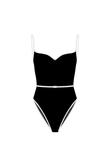  Movom Nyx V-Neck Mayo Kadın Siyah