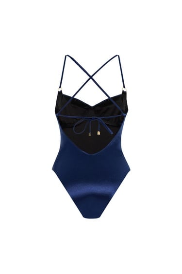  Movom Celine Bustier Mayo Kadın Lacivert