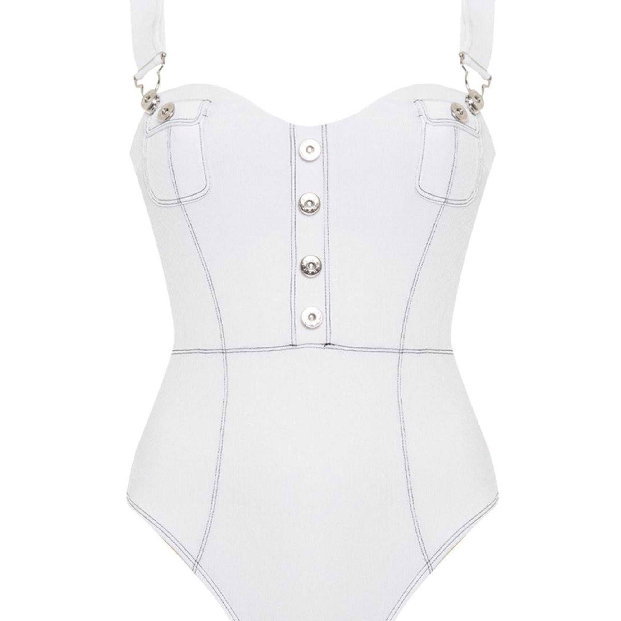 Movom Oasis Salopette Mayo Kadın Beyaz