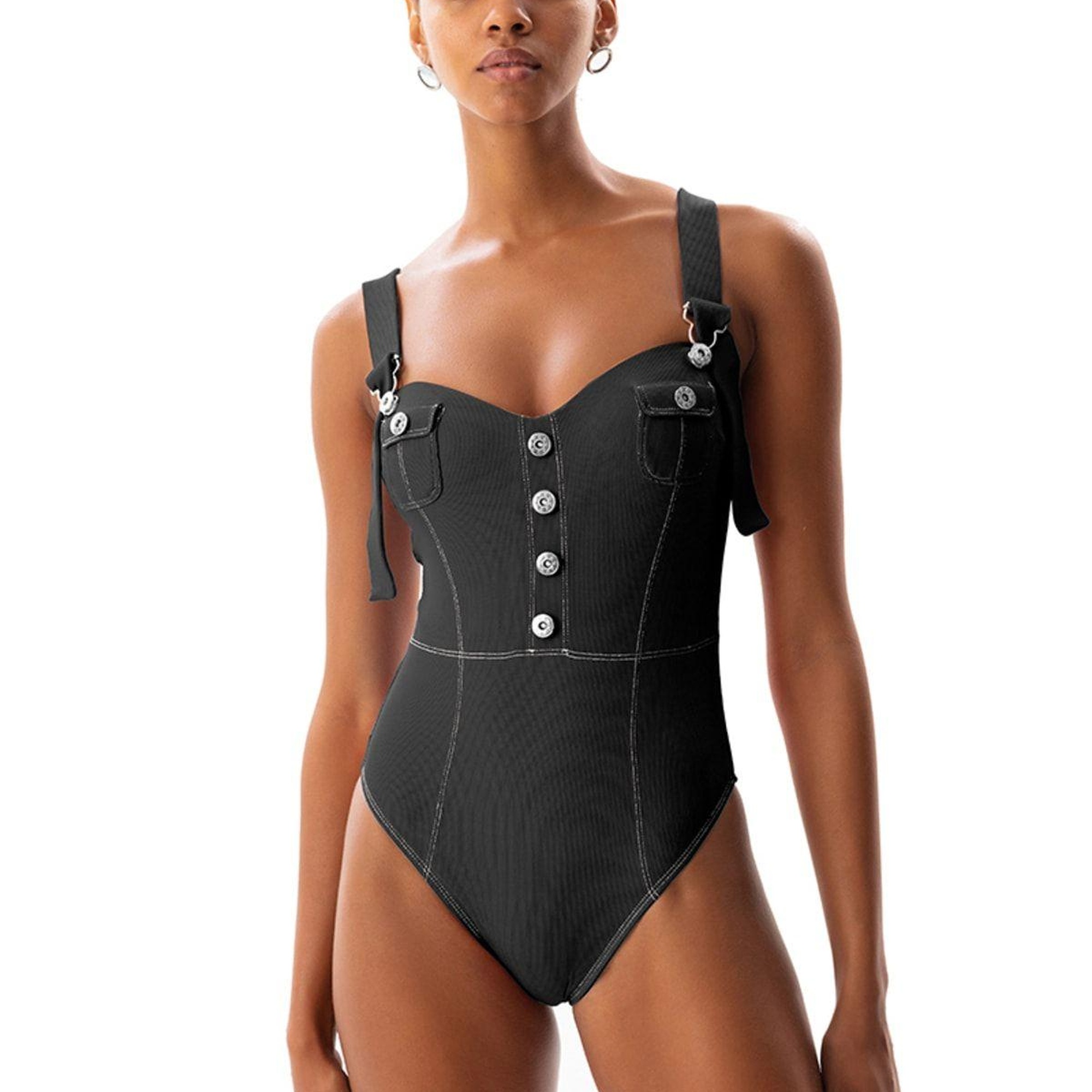 Movom Abyss Salopette Mayo Kadın Siyah