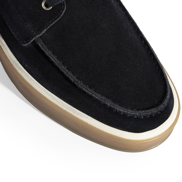  Erkek Lacivert Bağcıklı Süet Günlük Ayakkabı