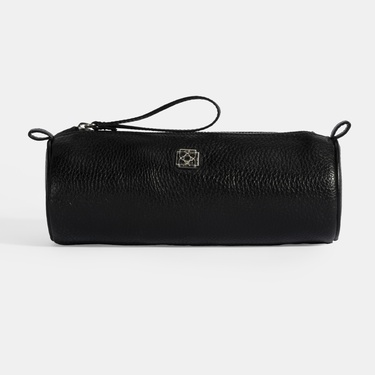  Siyah Deri Kalemlik/Tıraş/Makyaj Çantası