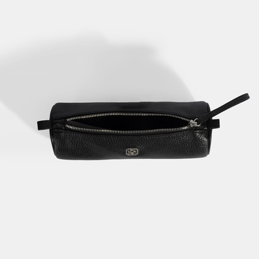  Siyah Deri Kalemlik/Tıraş/Makyaj Çantası
