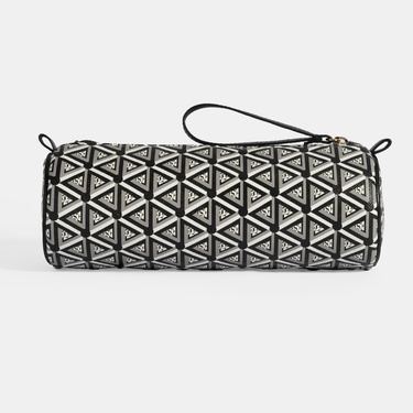  Siyah Monogram Desenli Kalemlik/Tıraş/Makyaj Çantası