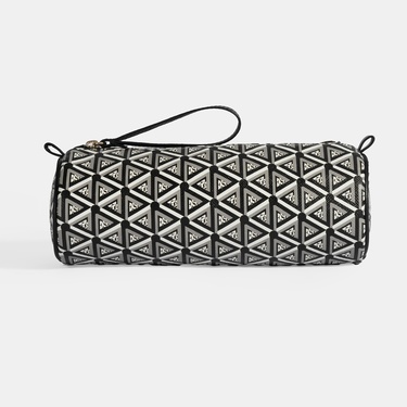  Siyah Monogram Desenli Kalemlik/Tıraş/Makyaj Çantası