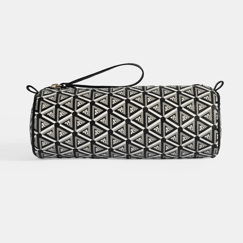  Siyah Monogram Desenli Kalemlik/Tıraş/Makyaj Çantası