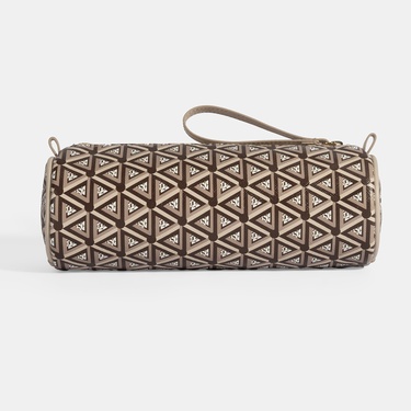  Bej Monogram Desenli Kalemlik/Tıraş/Makyaj Çantası