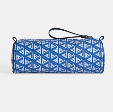  Mavi Monogram Desenli Kalemlik/Tıraş/Makyaj Çantası