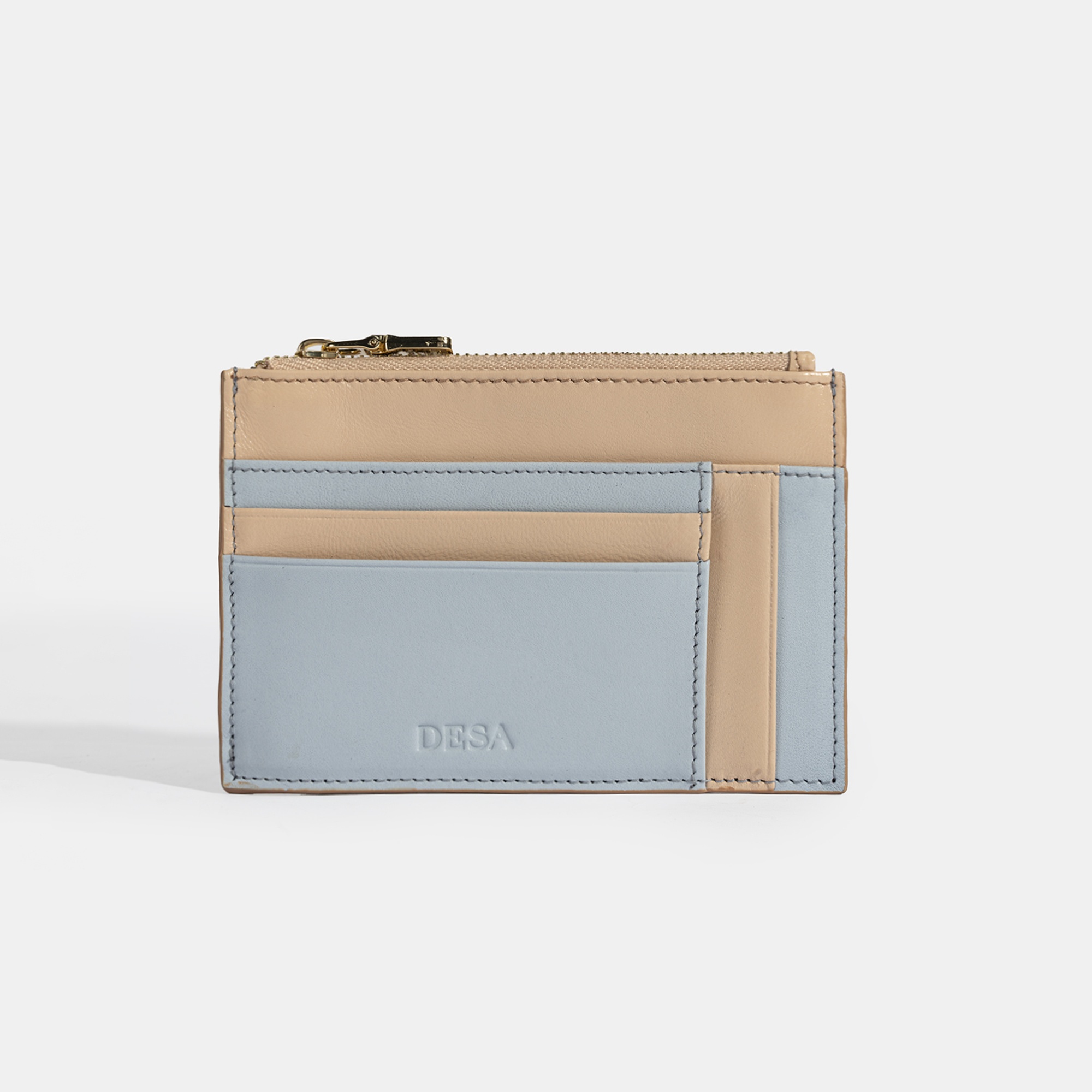 Kadın Mavi Deri Cüzdan