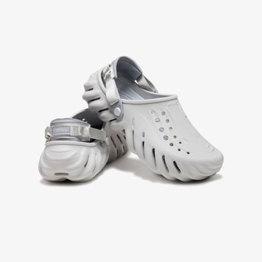  Crocs Echo Clog Unisex Gri Terlik