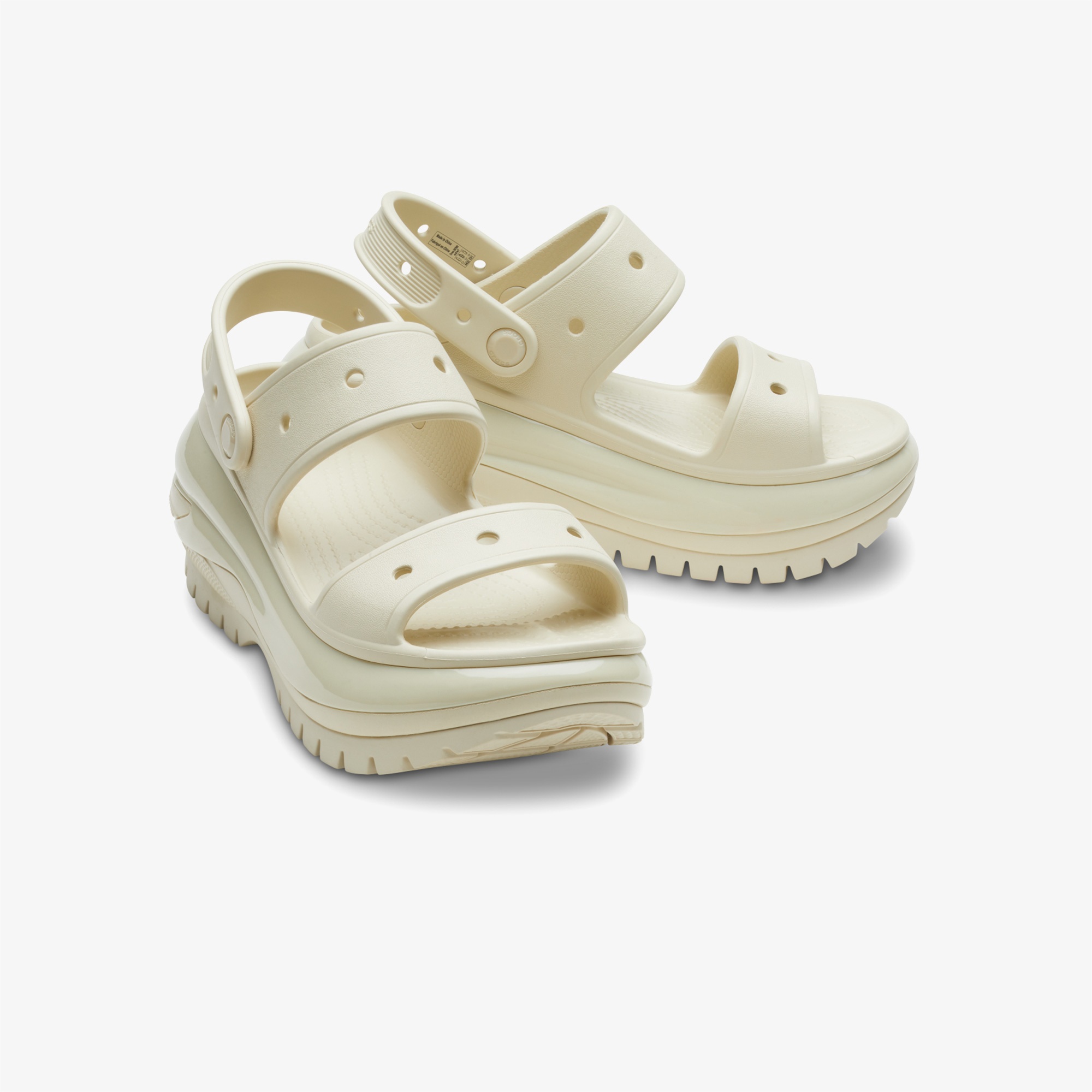 Crocs Mega Crush Sandal Unisex Krem Sandalet