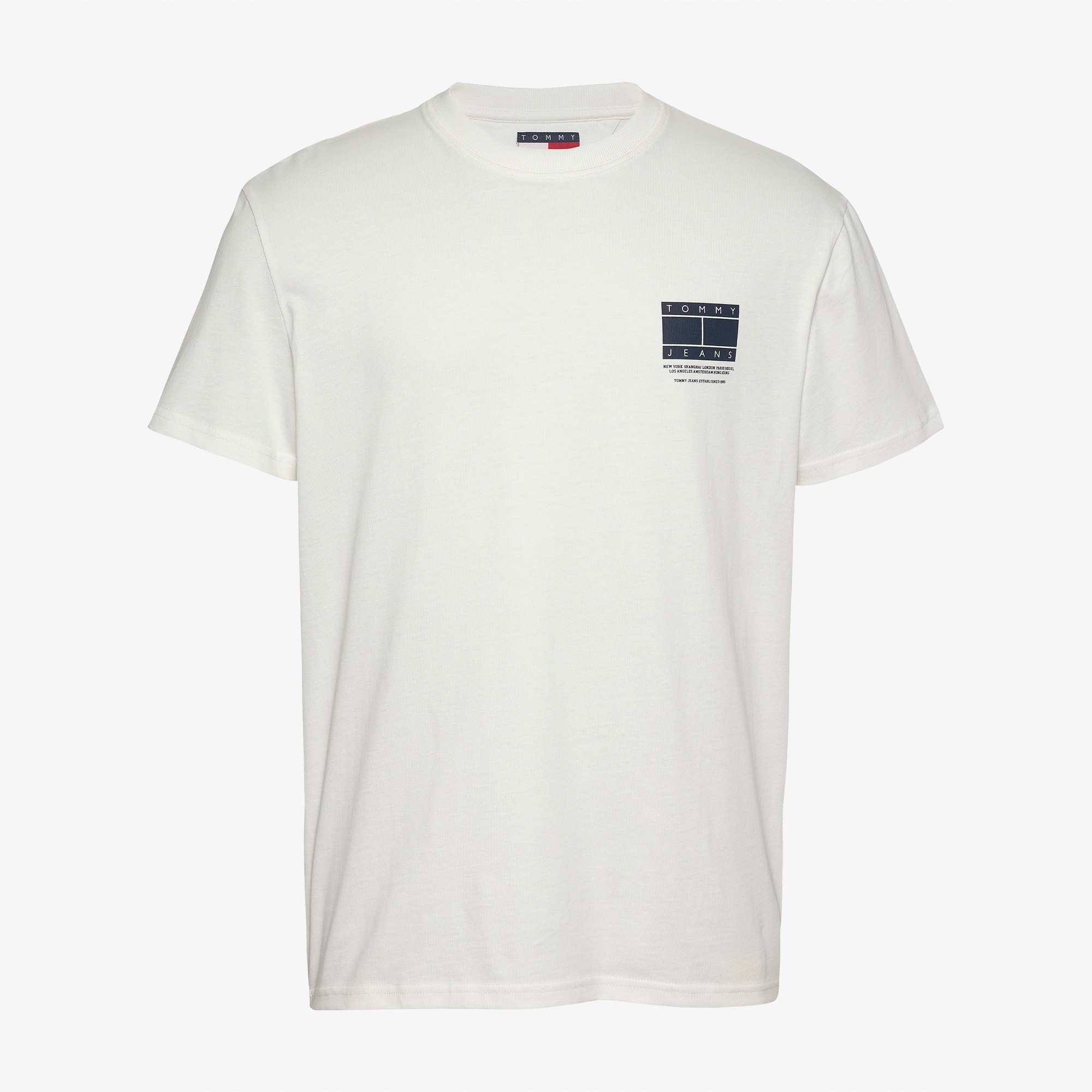 Tommy Jeans Graphic Ext Erkek Beyaz T-Shirt
