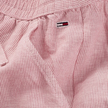  Tommy Jeans Linen Kadın Pembe Pantolon