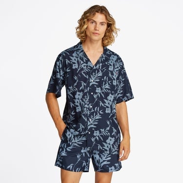  Tommy Hilfiger Bowling Print Erkek Mavi Gömlek