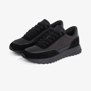  Calvin Klein Low Top Lace Up Repreve Mix Erkek Siyah Sneaker