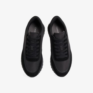  Calvin Klein Low Top Lace Up Repreve Mix Erkek Siyah Sneaker