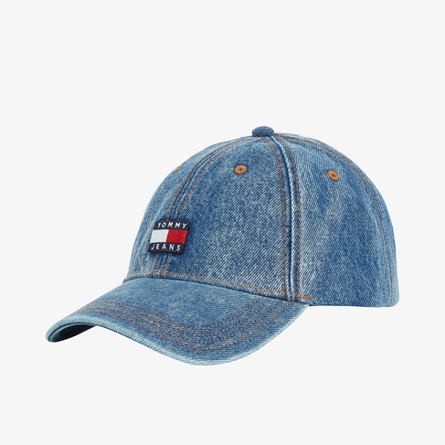  Tommy Hilfiger Heritage Mid Denim Erkek Mavi Şapka