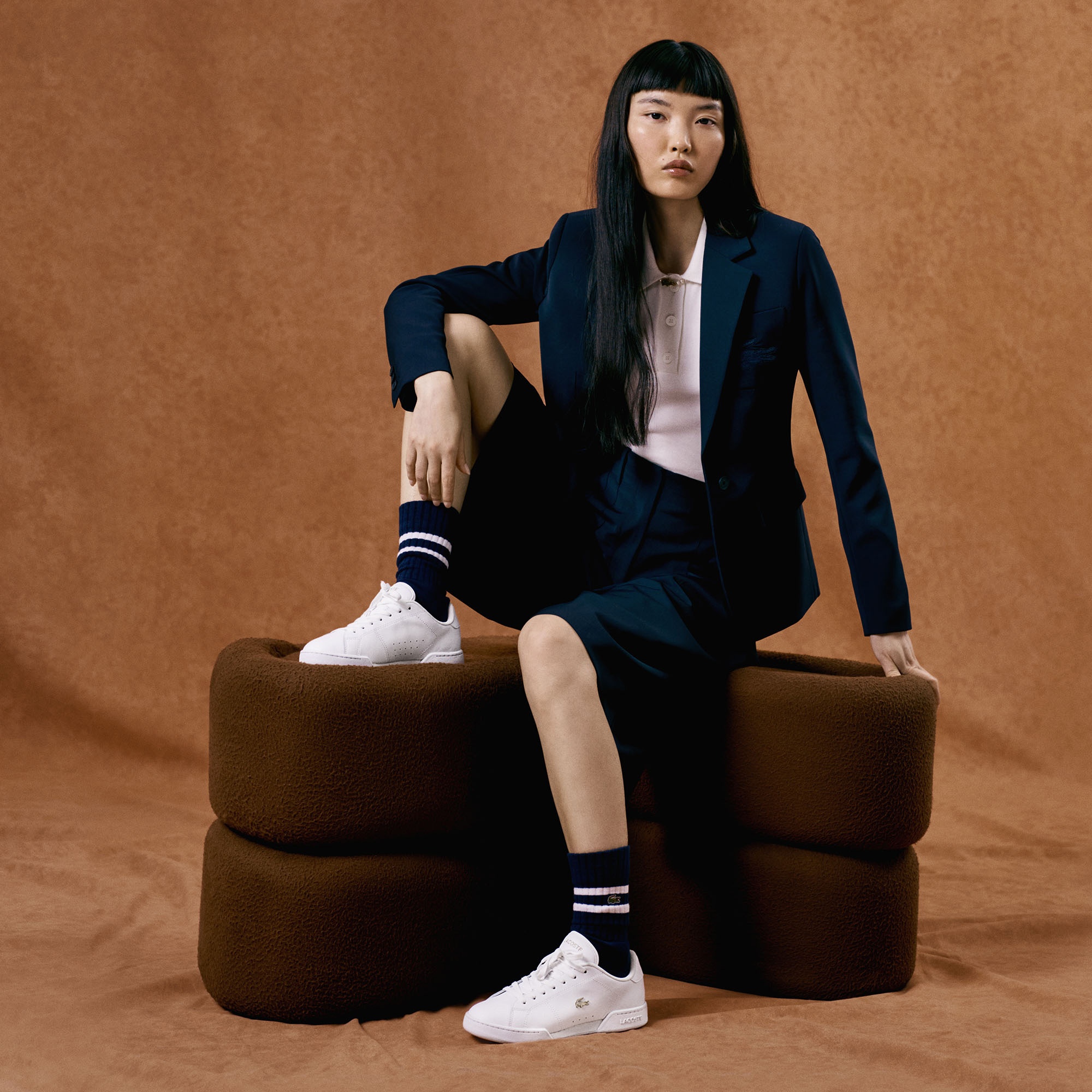 Lacoste Carnaby Cup Kadın Beyaz Sneaker